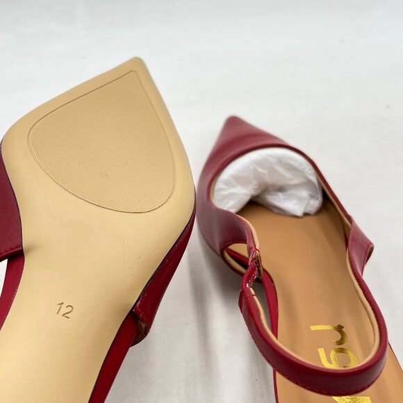 FSJ Red Slingback Heels - Picture 5 of 7
